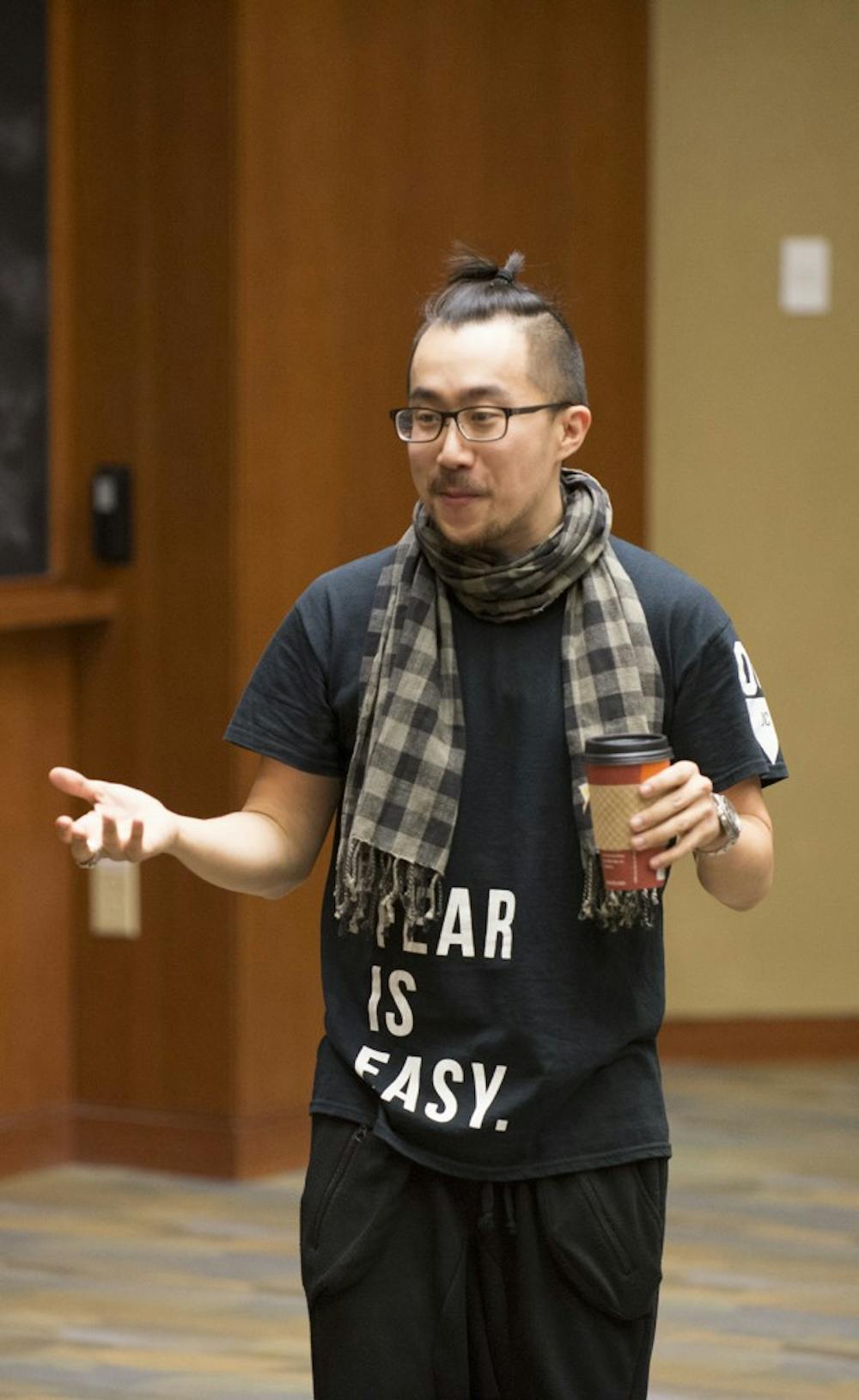 <p>Spoken word poet spoke on the issues being posed for Asian Americans today. </p>