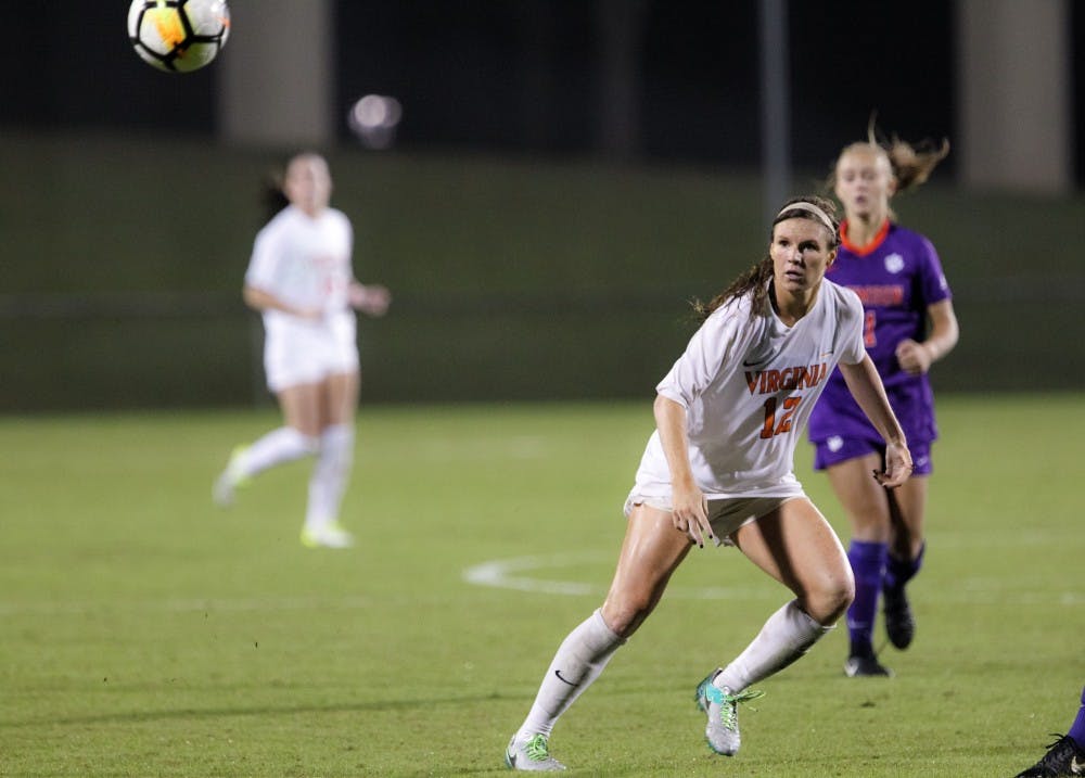 <p>Senior forward Veronica Latsko got Virginia on the board with a goal in the first half of the NCAA Tournament match against St. Francis.</p>