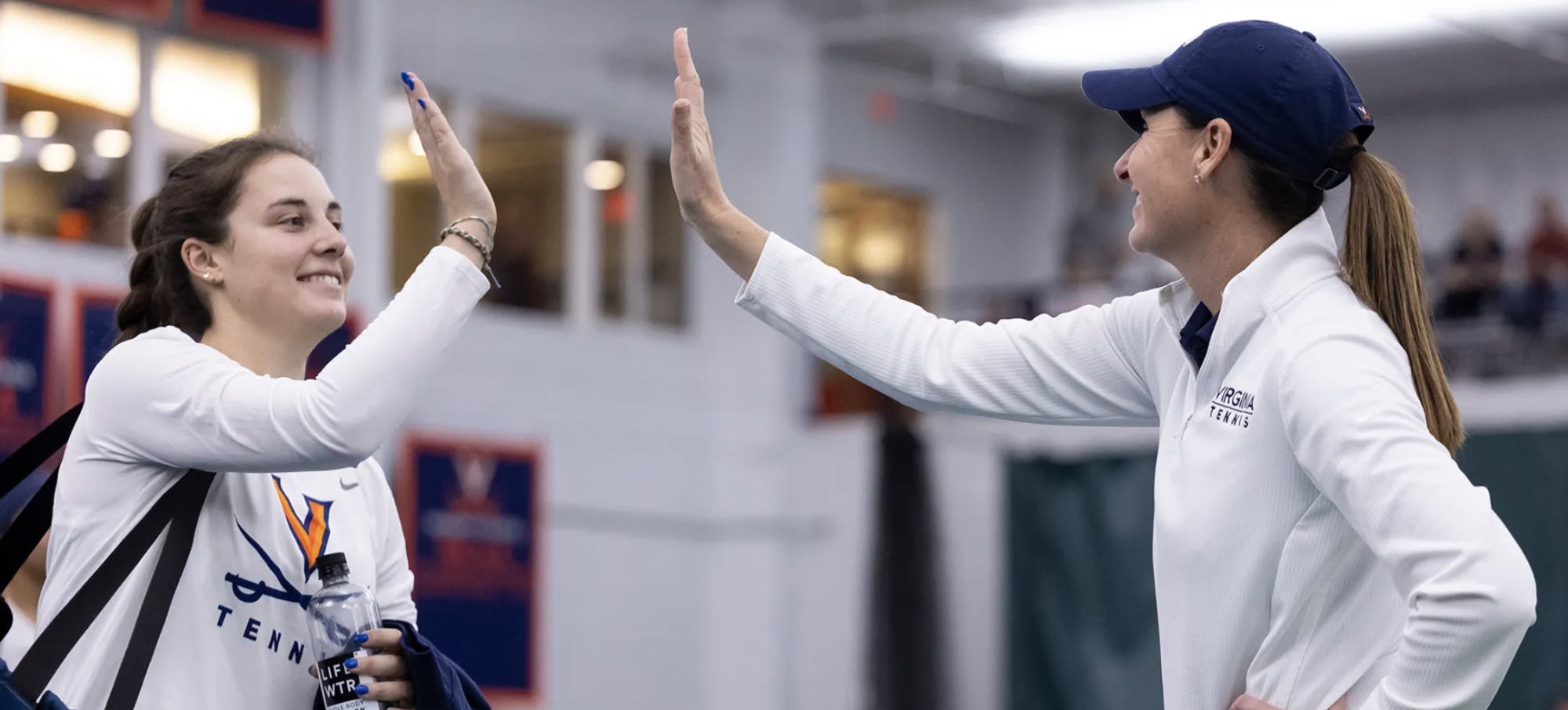 The Cavaliers dominated Louisville in Sunday's match, with four of the five singles points earned by Virginia came in straight sets.