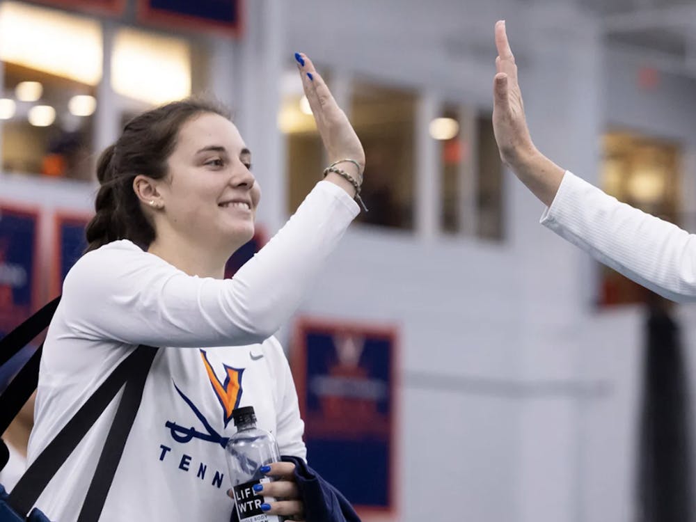 The Cavaliers dominated Louisville in Sunday's match, with four of the five singles points earned by Virginia came in straight sets.