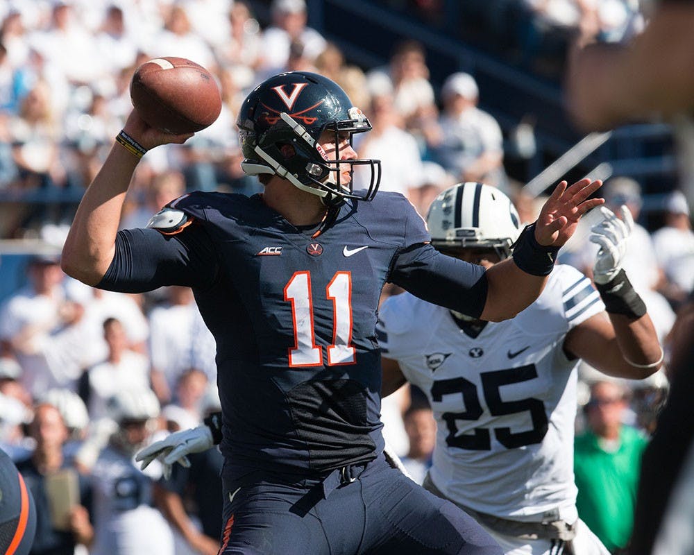 Virginia quarterback Geryson Lambert.