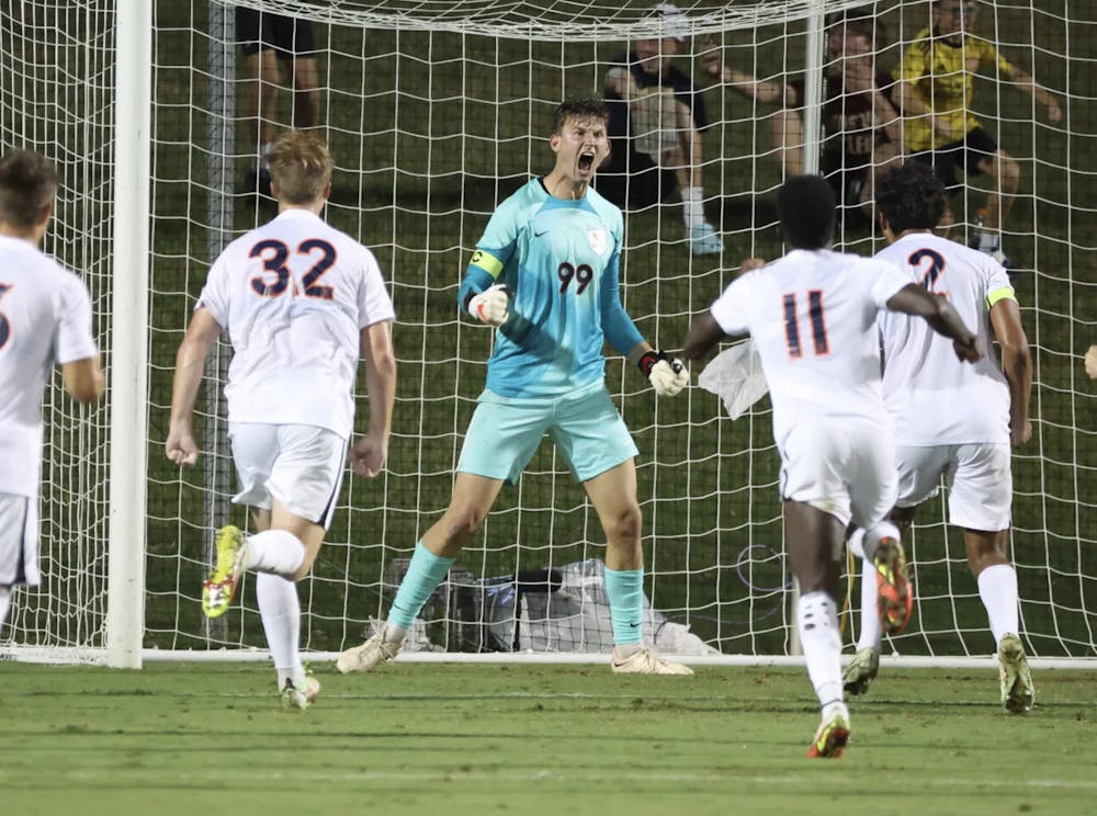 <p>Holden Brown, once a stalwart between the sticks for the Cavaliers, is transferring to Indiana.</p>