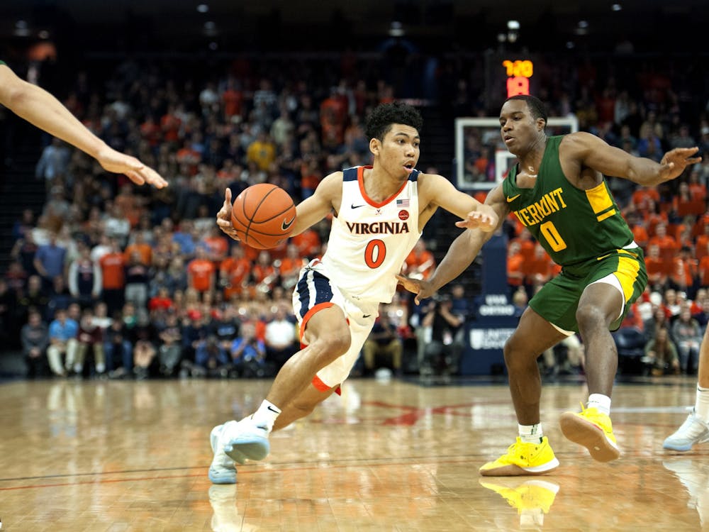 Sophomore guard Kihei Clark was a key force on both sides of the ball against Vermont, scoring 15 points and posting three rebounds on the night.&nbsp;