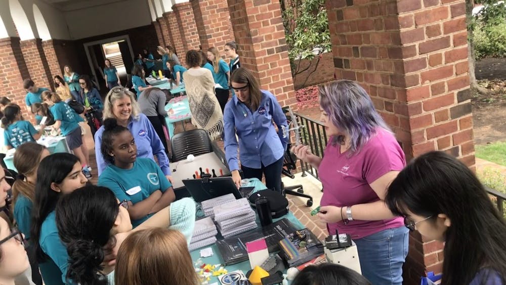 This event featured STEM-related and interactive exhibits from organizations both on and off-Grounds, such as Women in Computing Sciences and NASA.