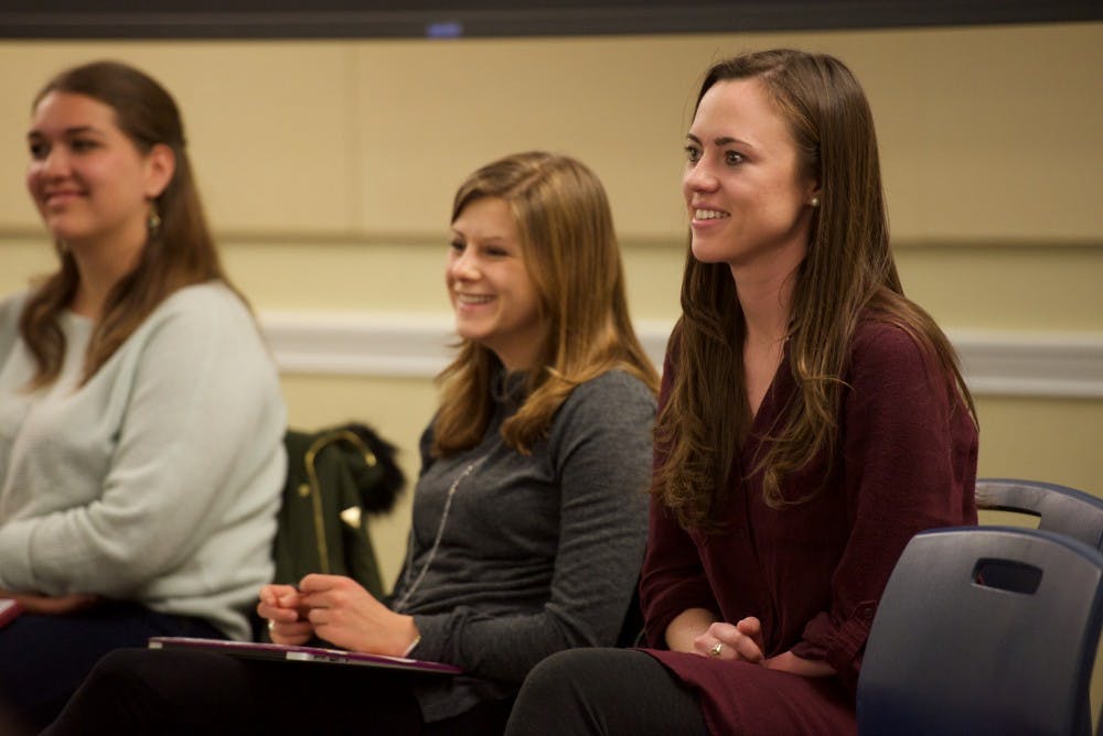 Mackenzie&nbsp;Hodgson (left), Sarah Kenny (middle) and Emily Lodge (right)&nbsp;