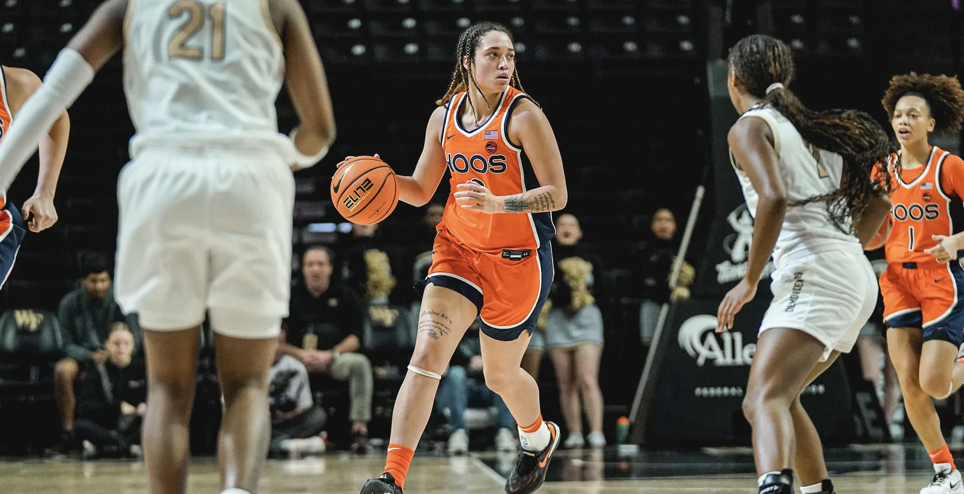 Freshman guard Olivia McGhee contributed a career-high 22 points in the Cavaliers' win Sunday.