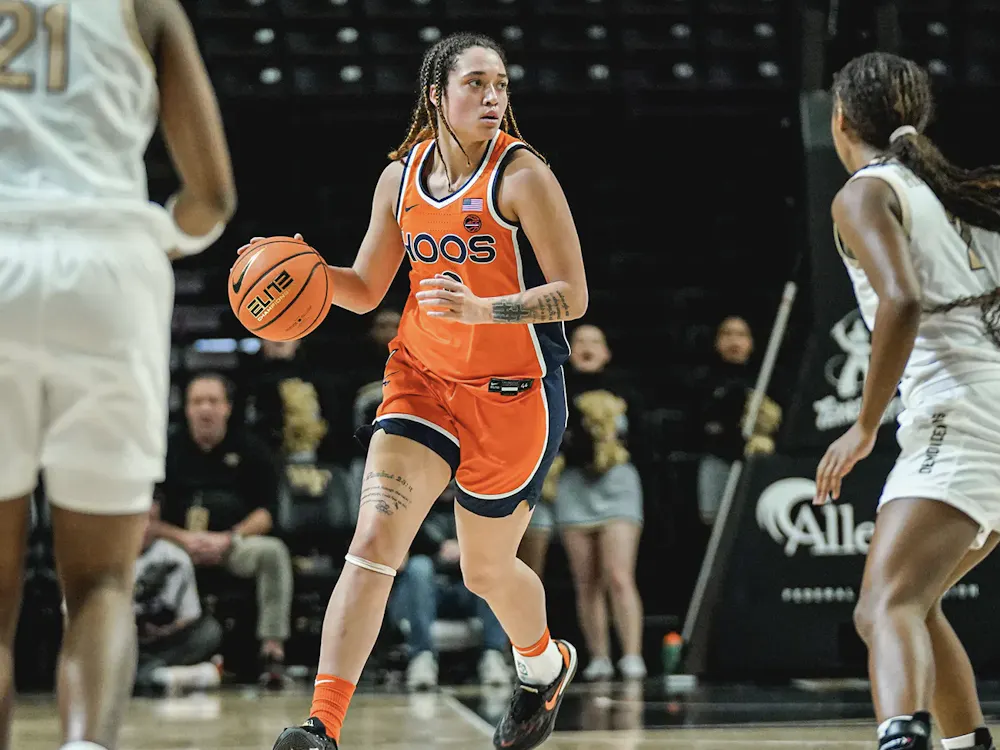 Freshman guard Olivia McGhee contributed a career-high 22 points in the Cavaliers' win Sunday.