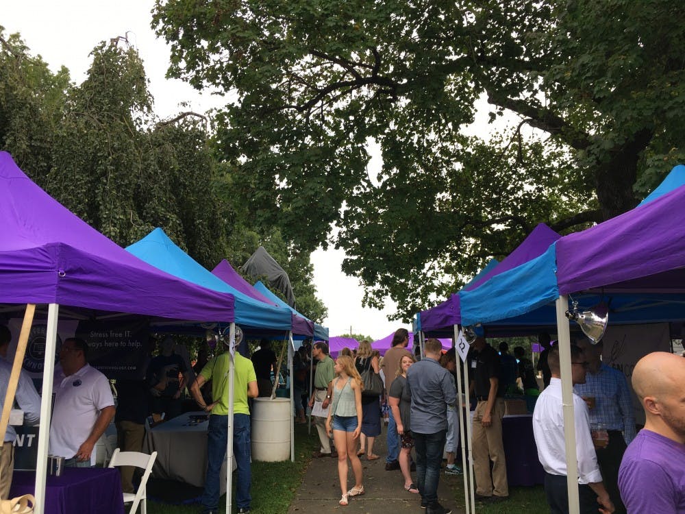 The Tomtoberfest Tech Mixer drew a wide variety of local start-ups and students.