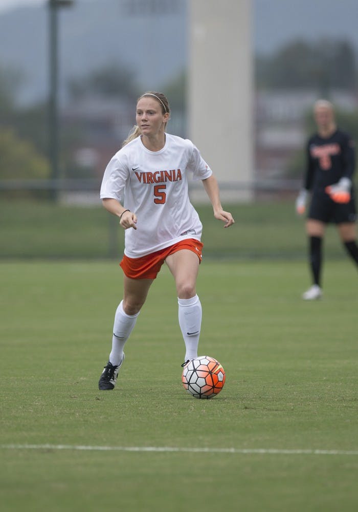Junior center back Kristen McNabb and the Virginia defense have ceded just six goals in 12 matches this season. 