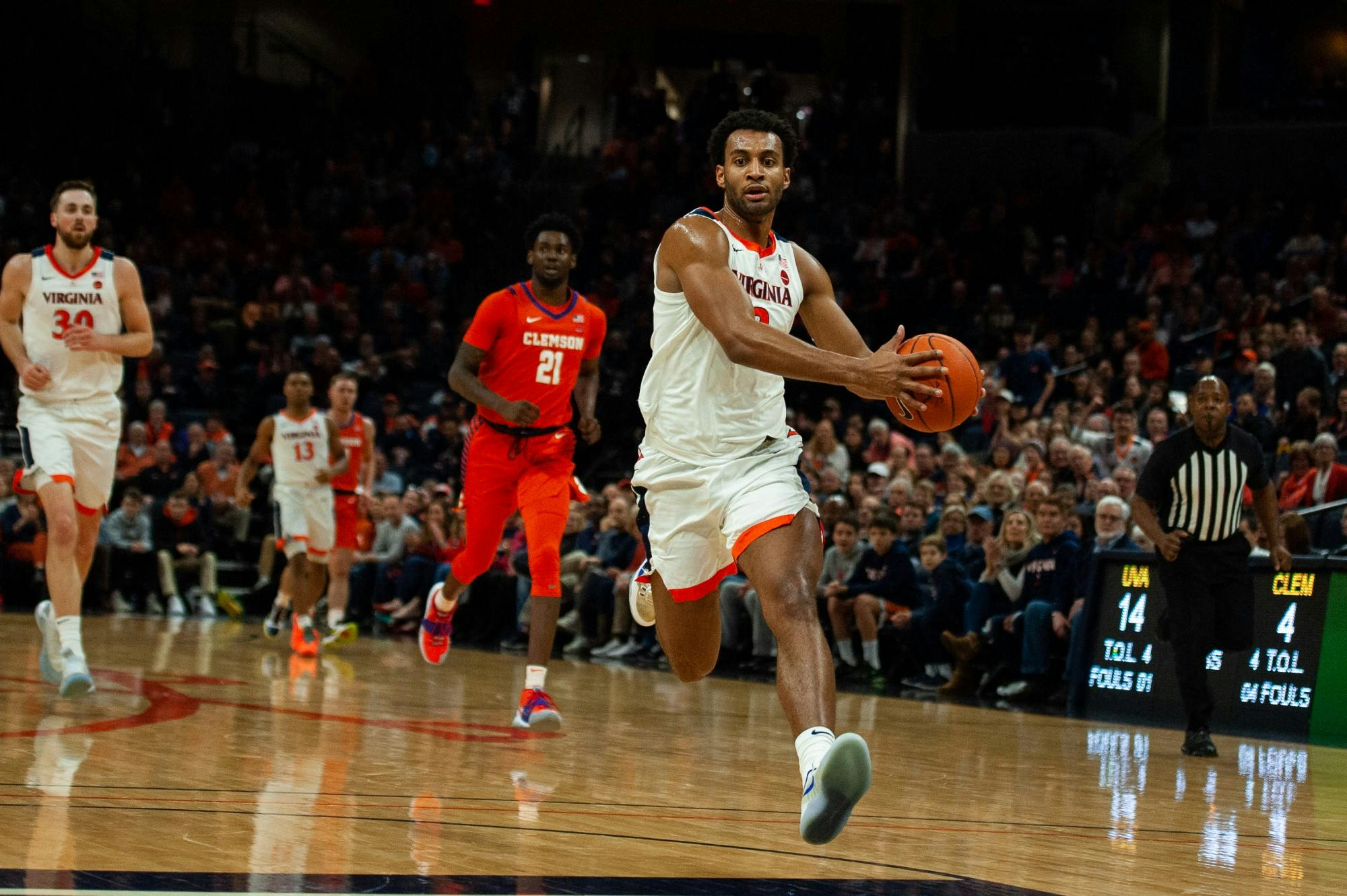 Senior guard Braxton Key put the Cavaliers on his back in the final minutes of Wednesday's contest, scoring nine points in the final 4:50.&nbsp;