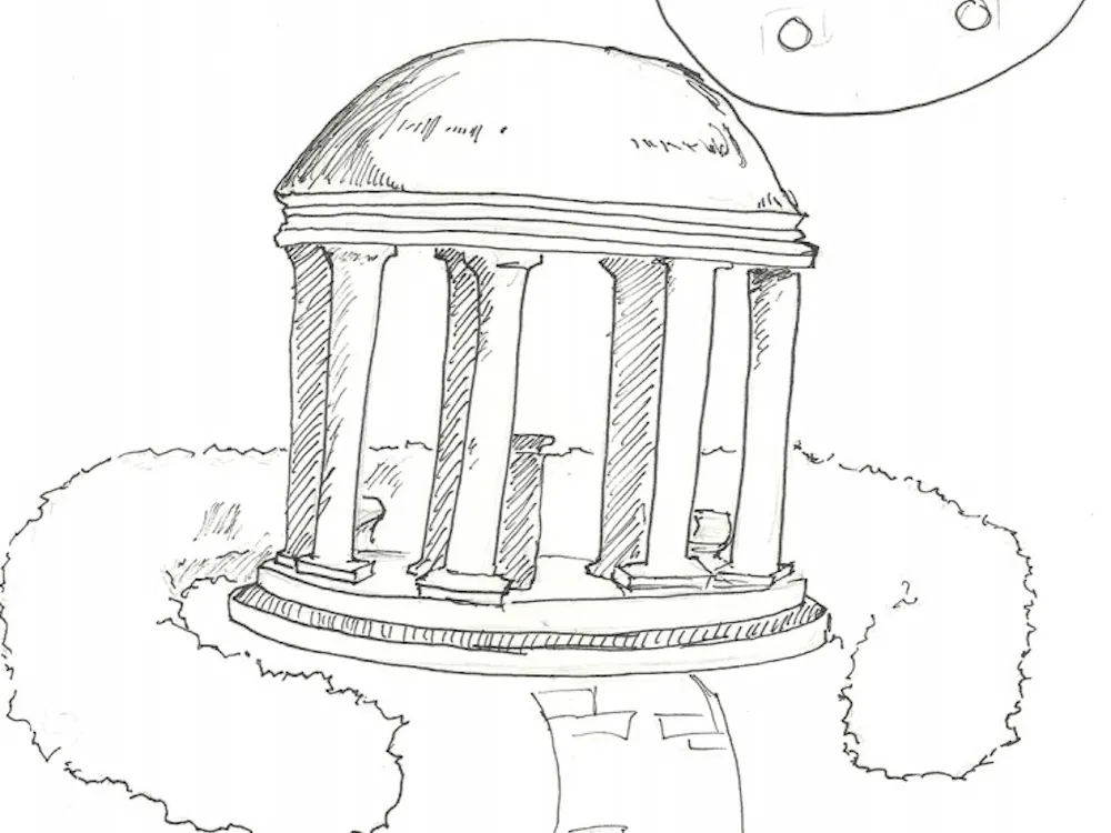 One of several memorial concepts that was submitted as part of a competition in 2011. Raucher said the chosen firm will be soliciting more ideas from the University and Charlottesville communities. 