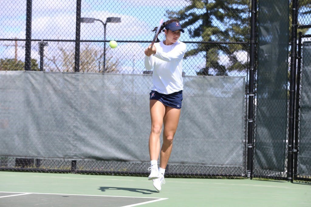 Junior Vivian Glozman won her match in convincing fashion, defeating Towson sophomore Phoebe Collins 6-0, 6-1.&nbsp;