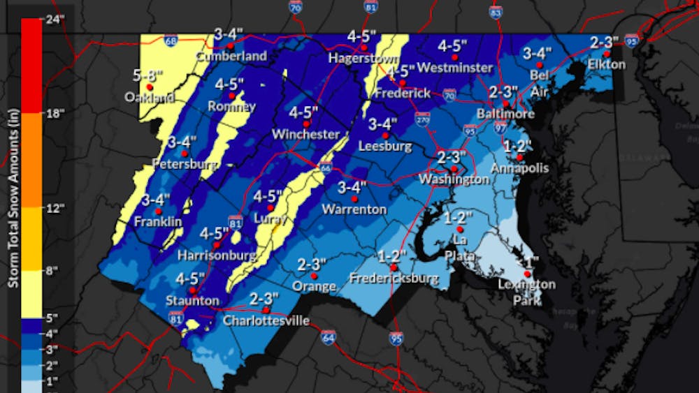 Precipitation is likely to start as rain — possibly heavy — before turning to sleet and then snow.&nbsp;