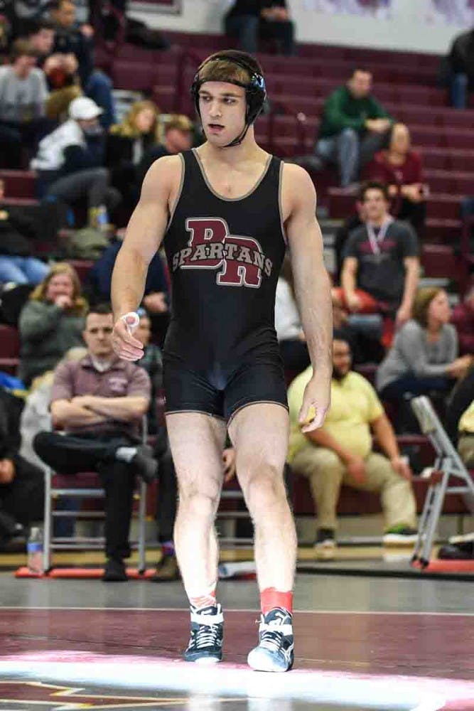 Freshman wrestler Michael Battista maintains his confidence by envisioning his daily successes as a Cavalier.
