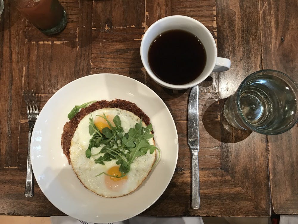 I walked in expecting to order some variation of the typical mid-morning meal, but Red Pump broke the brunch rules in the best way possible. &nbsp;