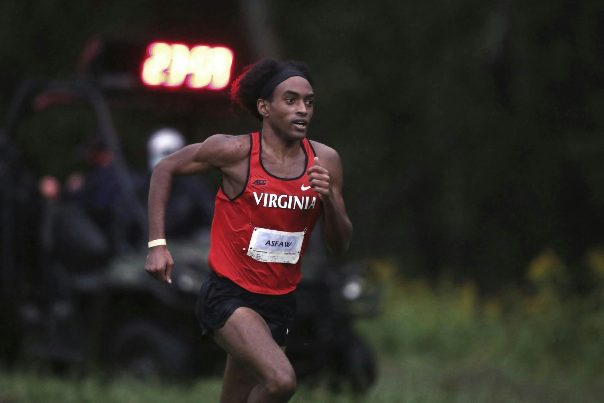 Senior Rohann Asfaw led Virginia on the men’s side, running the fastest 8K of the meet.