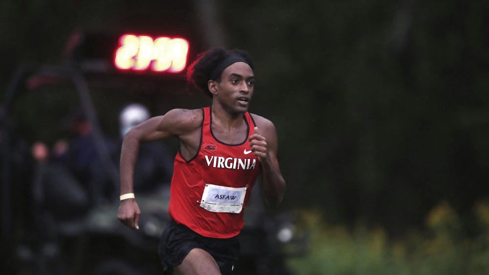 Senior Rohann Asfaw led Virginia on the men’s side, running the fastest 8K of the meet.