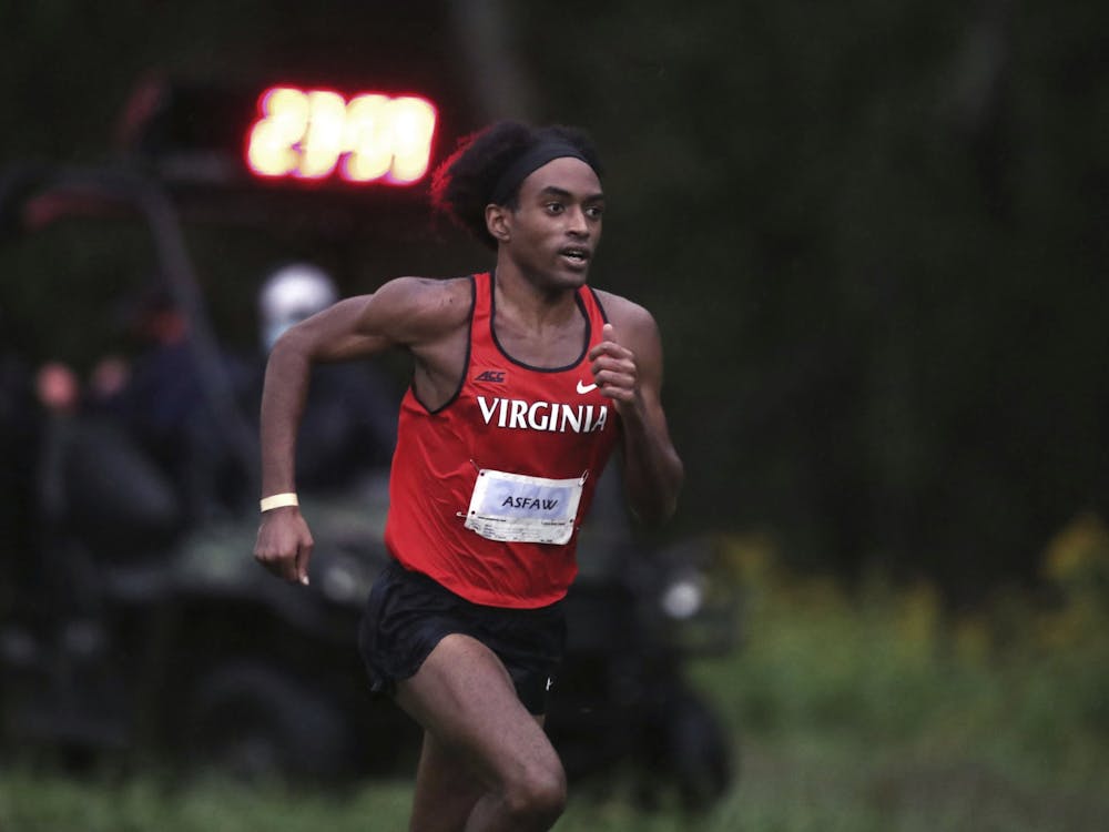 Senior Rohann Asfaw led Virginia on the men’s side, running the fastest 8K of the meet.