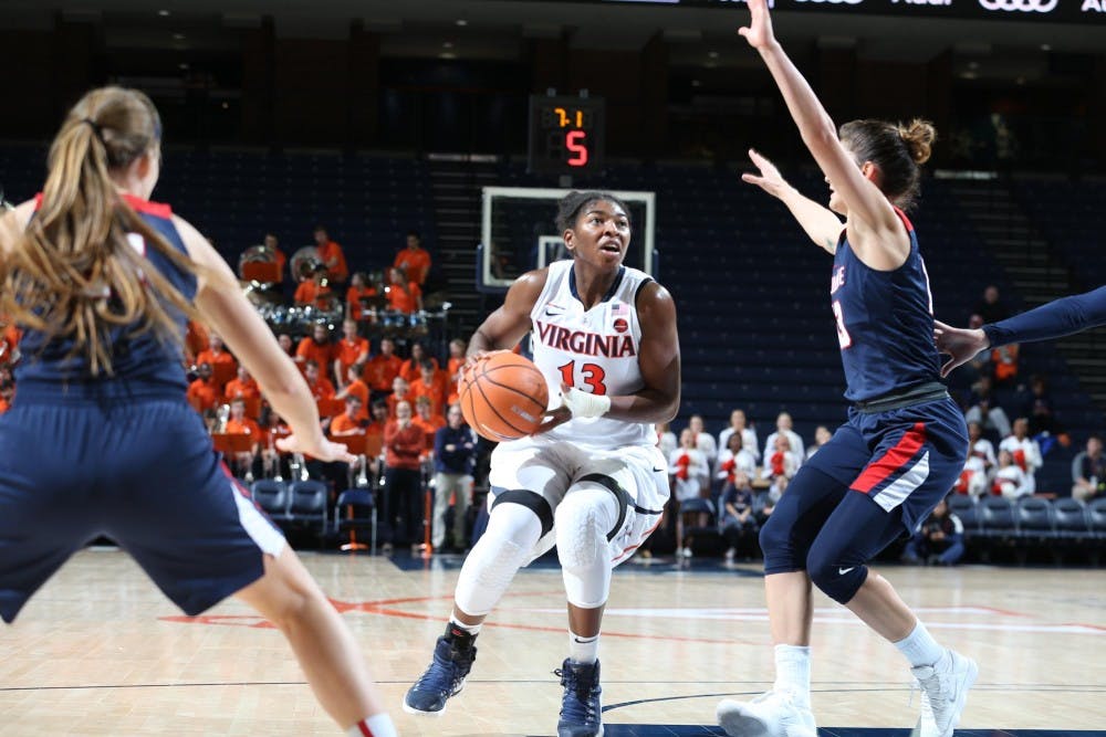 <p>Junior small forward Jocelyn Willoughby led Virginia in scoring with 14 points.</p>