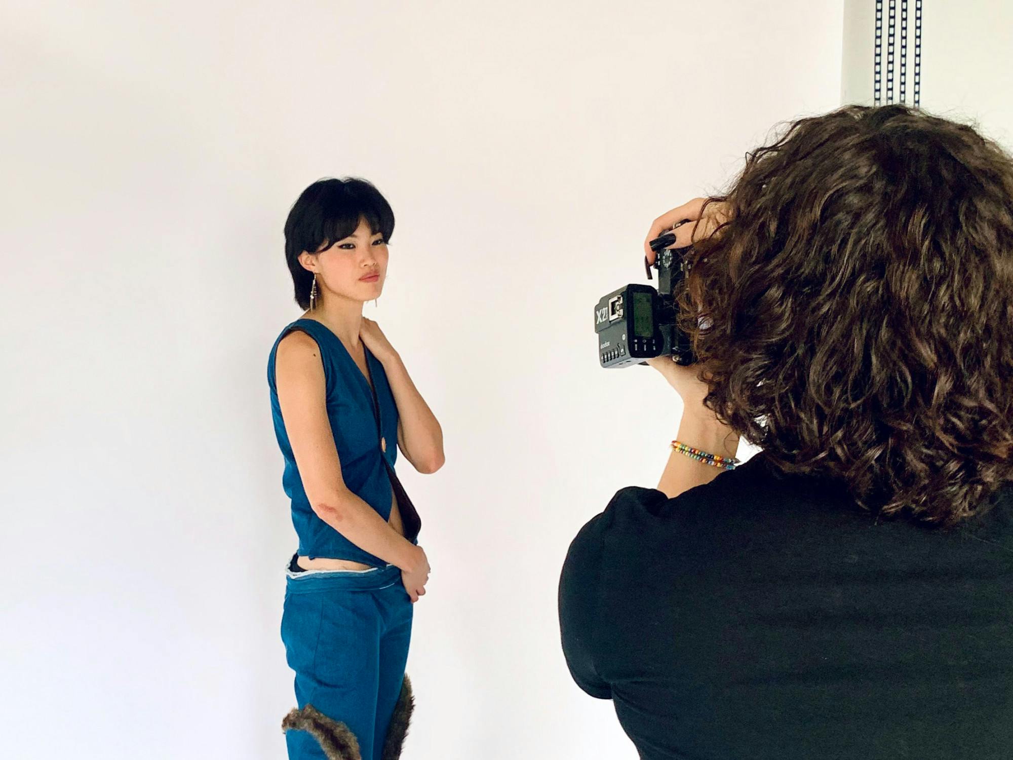 With a year of experience under her belt and a newfound access to professional training from her agency, Handford said she has noticed differences in her technique since her first shoot, adding that she had just gotten off a call with an agent to help train her model walk.  
