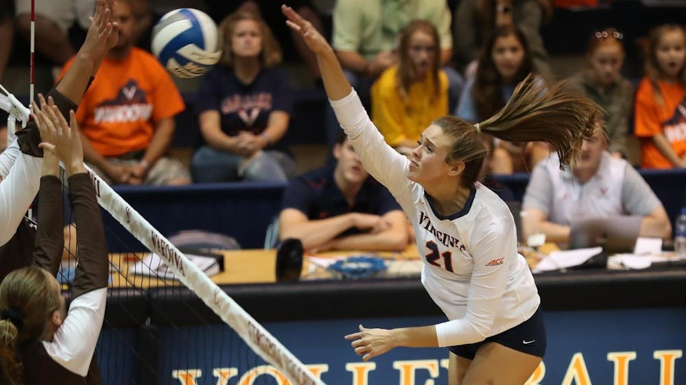 <p>Junior outside hitter Sarah Billiard had a strong weekend, with 19 kills across two matches.</p>