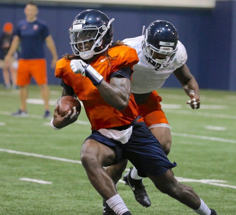 Bryce Perkins will lead the Cavaliers' offense this season.