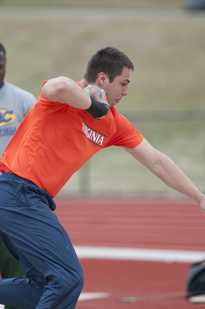Sophomore Filip Mihaljevic placed sixth in the shot put Saturday in Lexington, Kentucky. He broke the Virginia record in that event with a throw of 64 feet and five inches. 