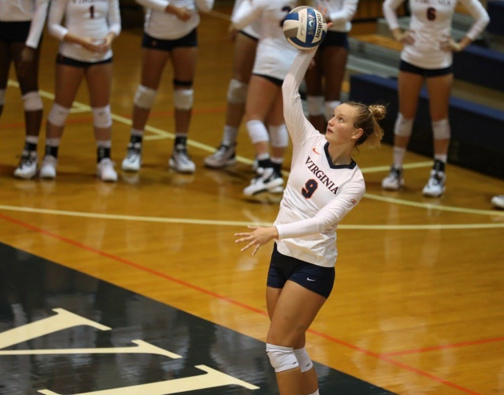 <p>Freshman outside hitter Jayna Francis led Virginia with 10 kills against Pittsburgh.</p>