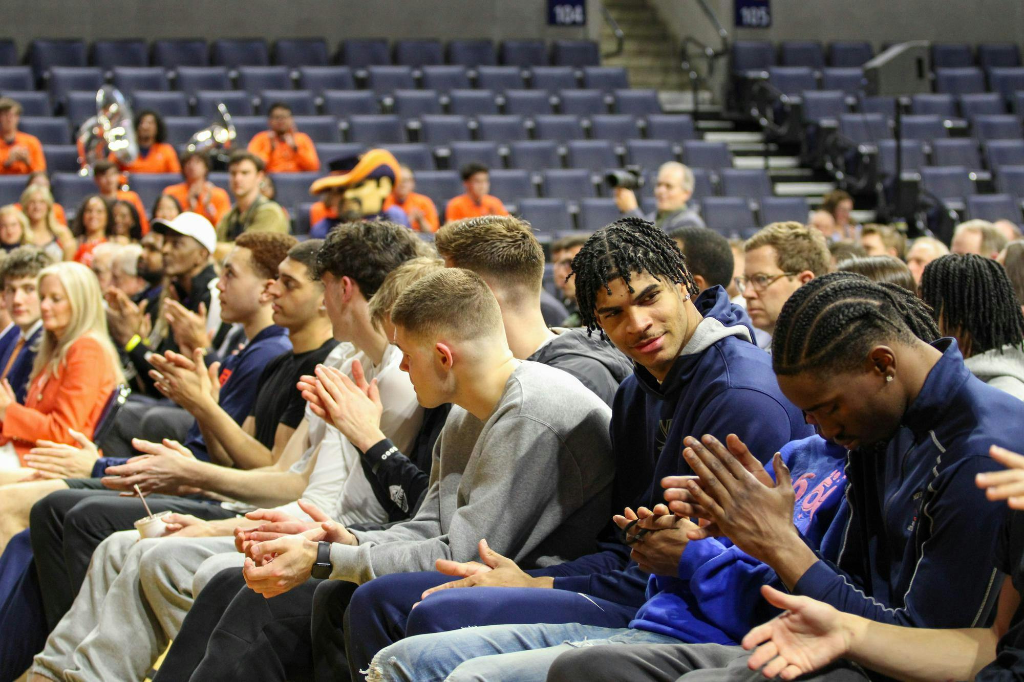 Last season's men's basketball roster at Odom's introductory press conference