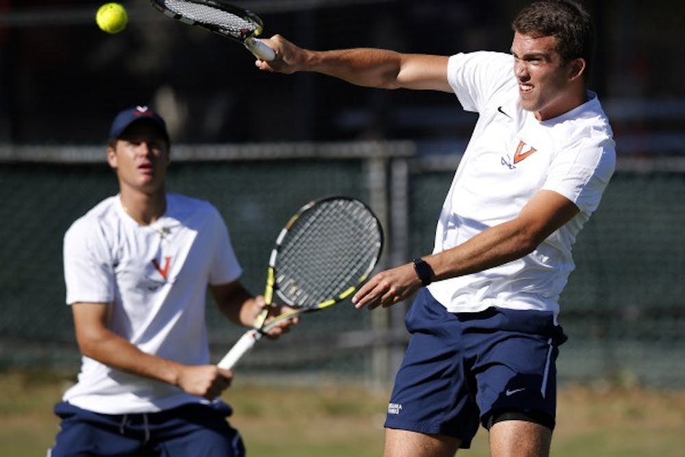 <p>Senior Luca Corinteli played a key role in helping the Cavaliers win the National Championship in 2016 with a doubles victory over Oklahoma. He hopes to bring that success into the 2017 season.</p>