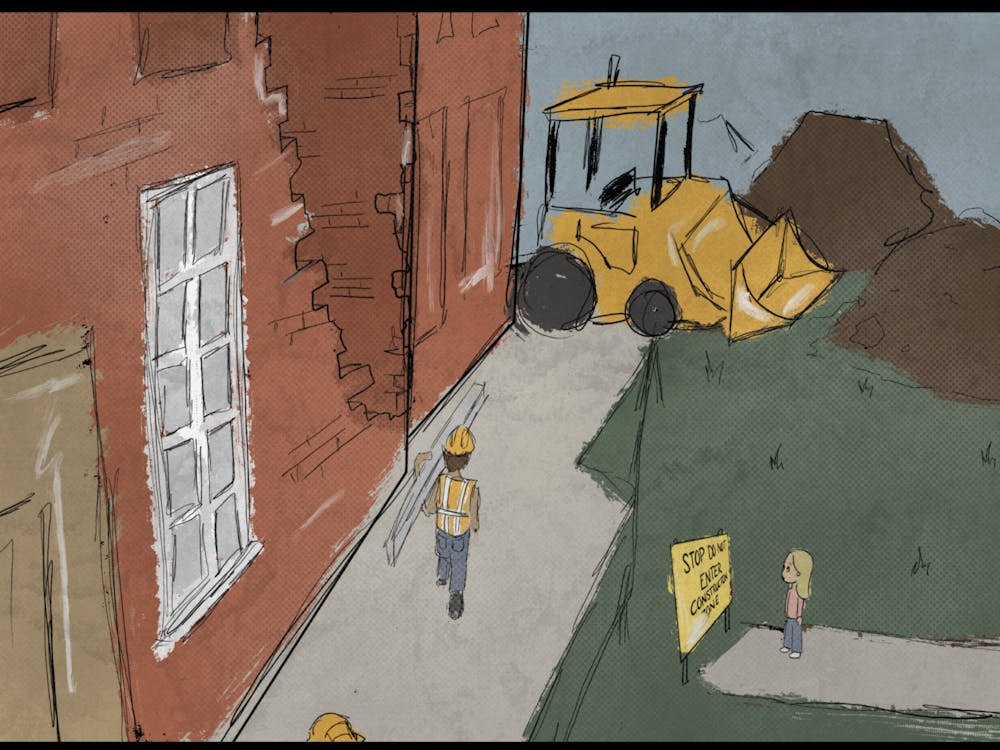 Each day, the construction didn’t seem to make much progress, but over a long time, the changes became recognizable.