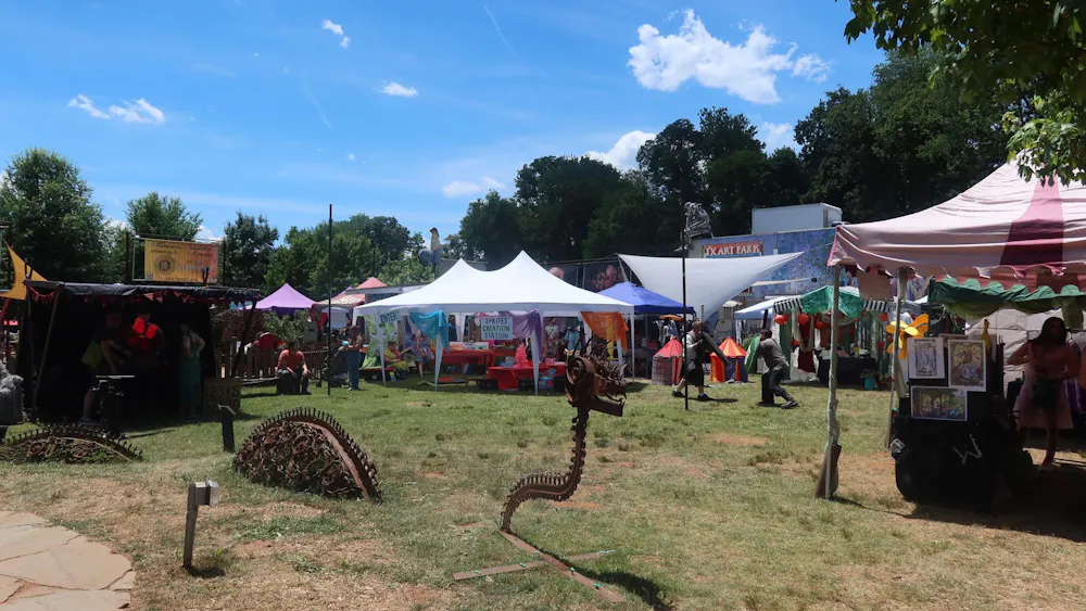 This ‘magical urban Renaissance faire’ transformed IX Art Park into a fantastical realm.