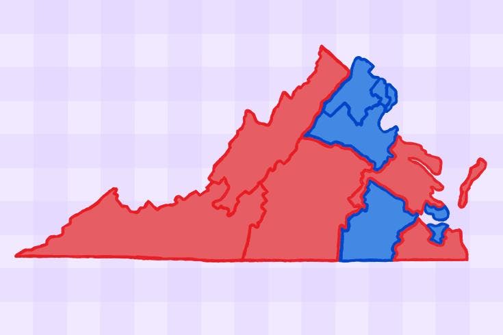 Current Virginia Congressional map