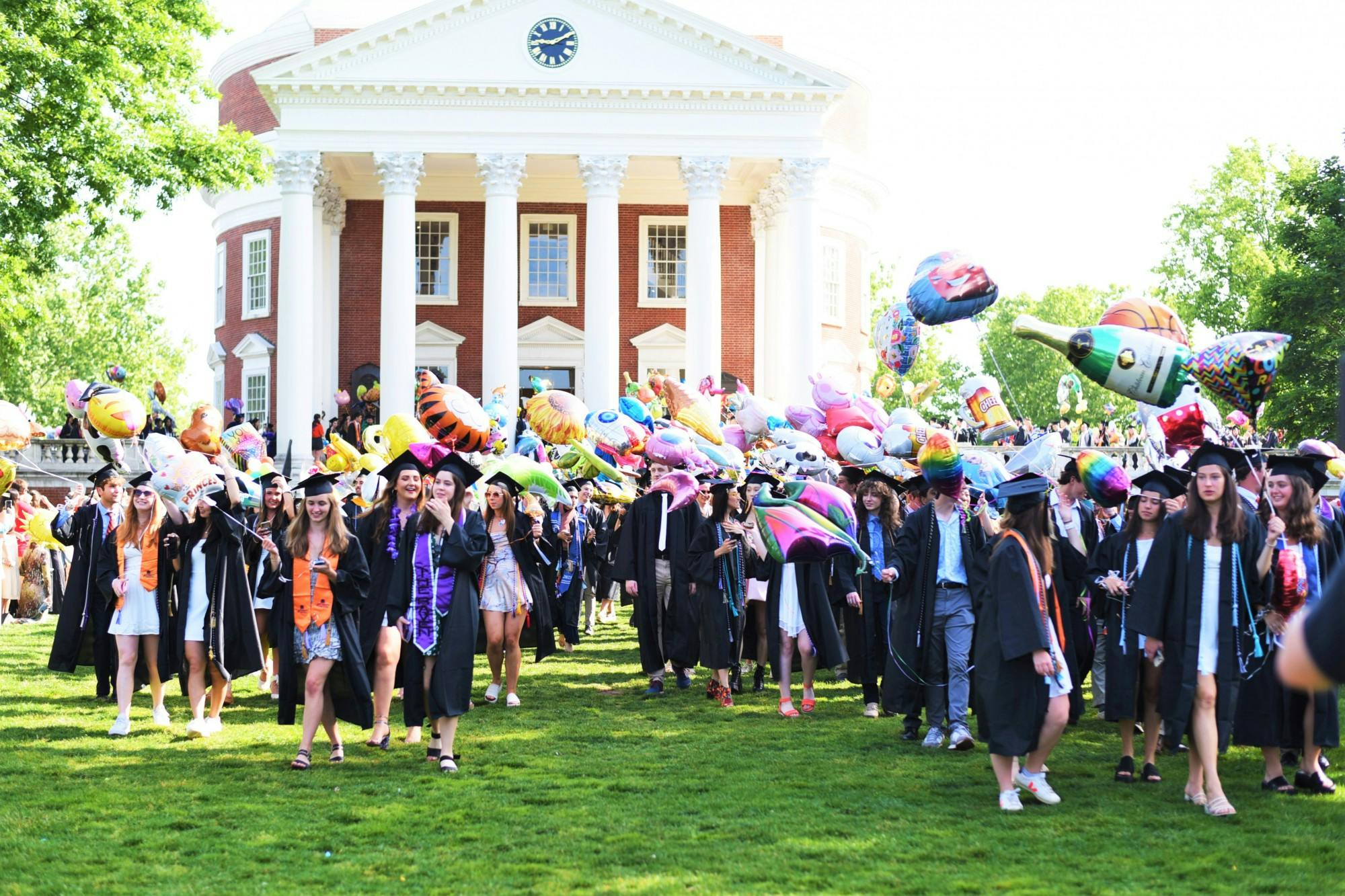 On a Saturday morning of colorful balloons, caps and gowns, Final Exercises marked the first of two consecutive days of final exercises
