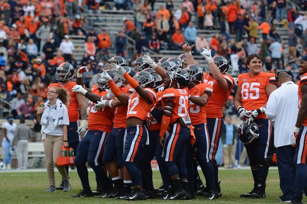 <p>Virginia football has not been ranked in the AP Top 25 Poll since November 2011.</p>