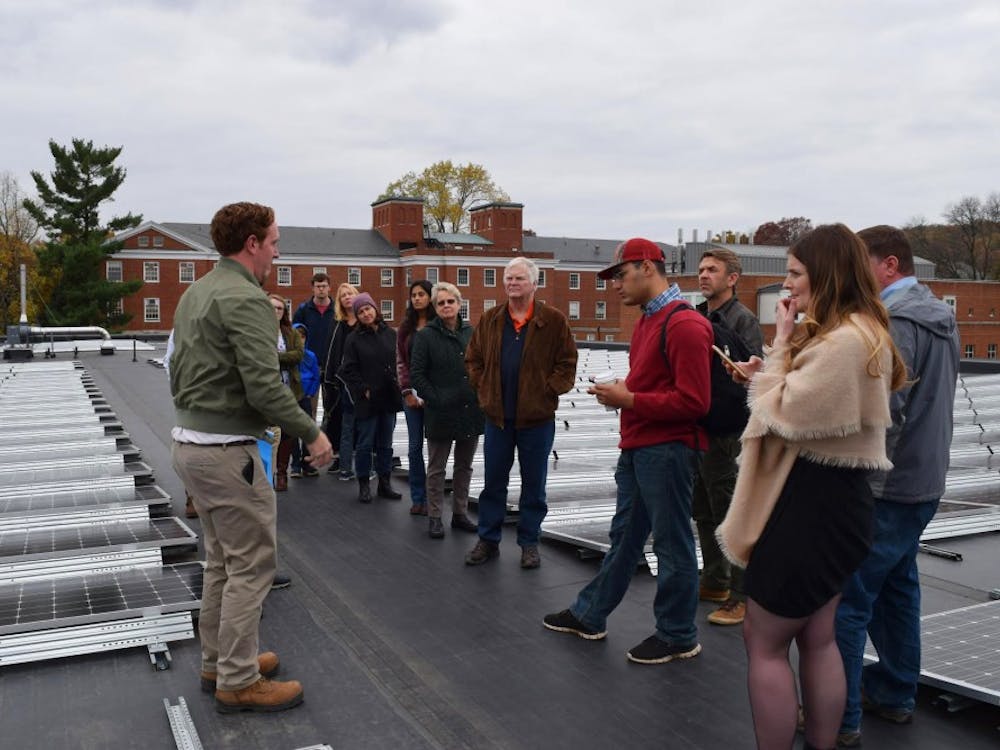 Tuesday's tour showcased Ruffner's solar panels, which were unveiled in 2016