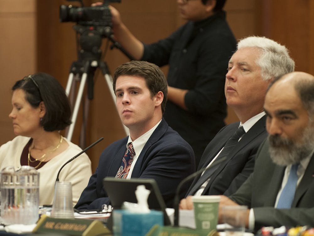 Fourth-year College student Daniel Judge served as the student member of the Board of Visitors for the past year and discussed significant improvement in connecting students with board members and allowing for more communication between the two groups, including a new University-wide newsletter about upcoming meetings and past minutes.