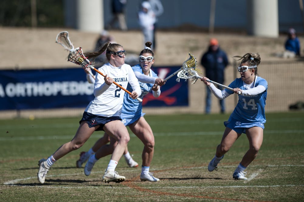 <p>Senior midfielder Sammy Mueller led the Cavaliers with a well-rounded performance including three goals, one assist, four ground balls and three caused turnovers.</p>