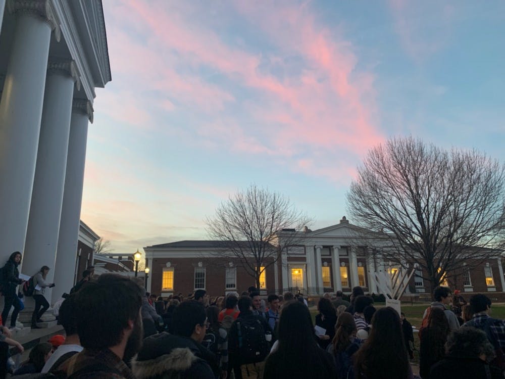 A large crowd was present to watch the lighting. Fourth-year College student Saskia Feldman attributes increased participation this year in particular to the recent anti-semitism demonstrations that have occurred across the country. 