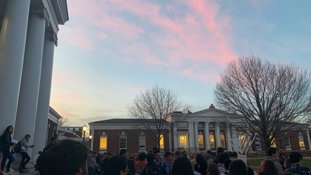 A large crowd was present to watch the lighting. Fourth-year College student Saskia Feldman attributes increased participation this year in particular to the recent anti-semitism demonstrations that have occurred across the country. 