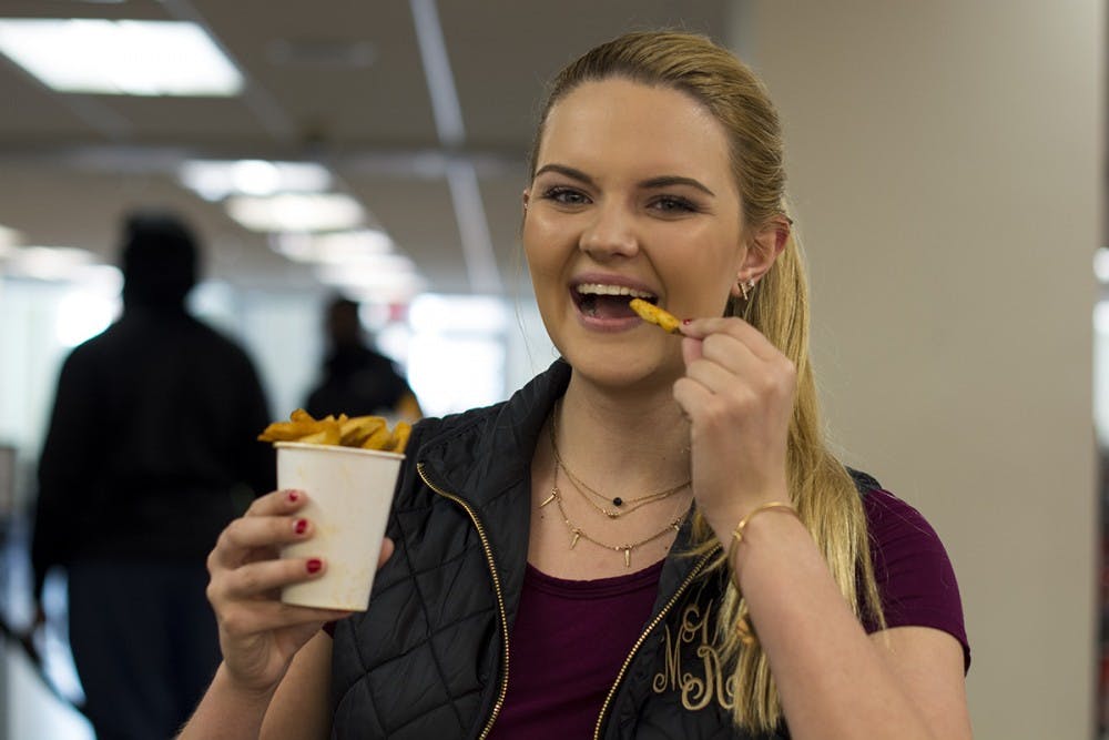 This whole “fitness” trend seems like a marketing ploy to get me to spend hundreds of dollars trying to attain a physique that’s primarily determined by genetics. &nbsp;F*ck that. &nbsp;I’m getting cheese fries.