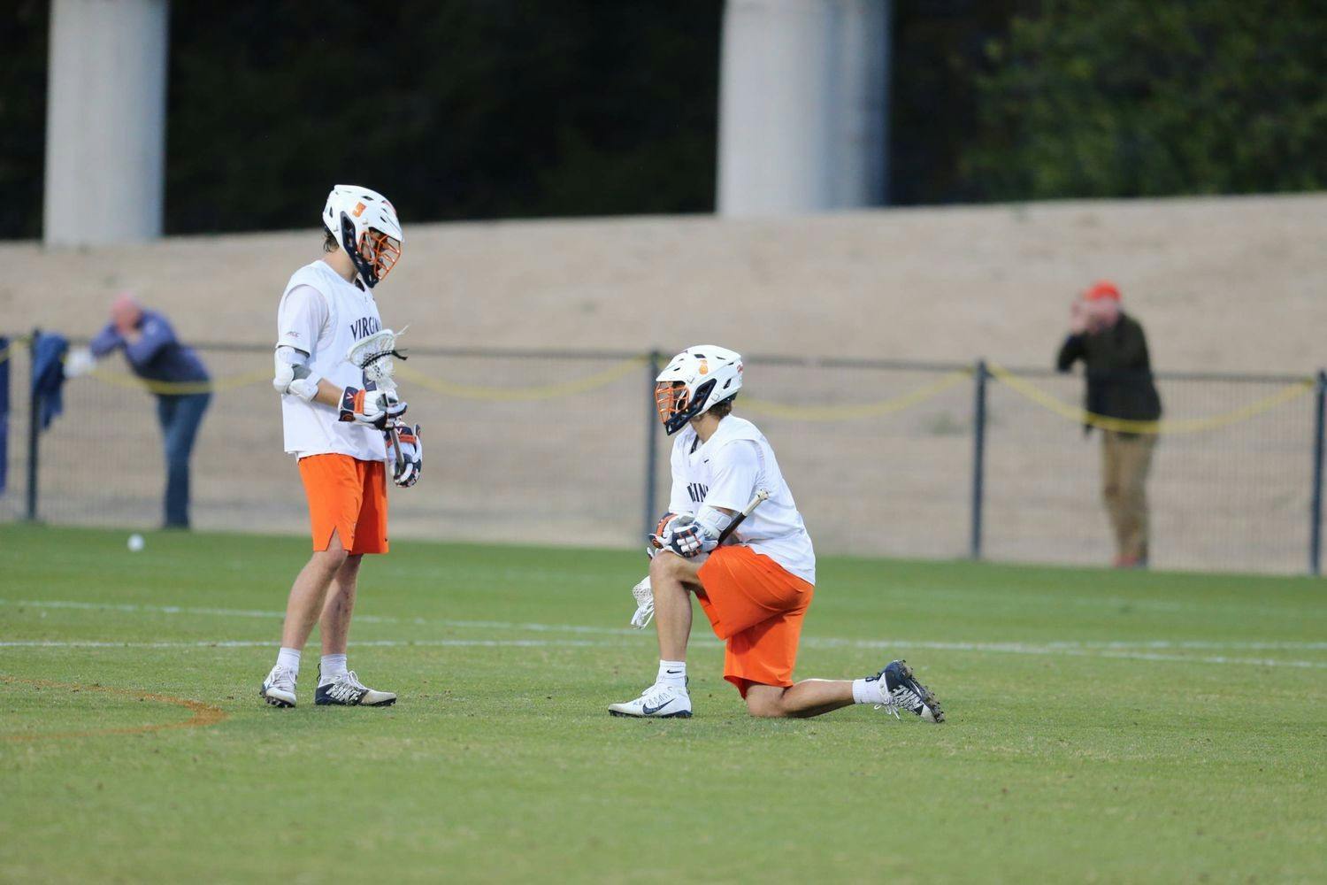 Virginia legends in senior attackman Matt Moore and senior midfielder Dox Aitken struggled against the Orange, combining for zero goals and just one assist.&nbsp;