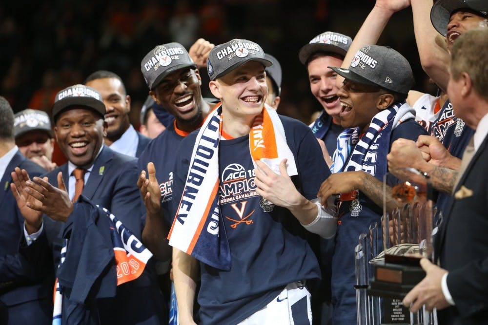 <p>Kyle Guy was named the 2018 ACC Tournament's Most Outstanding Player. He was Virginia’s leading scorer in each of the team's games this tournament.</p>