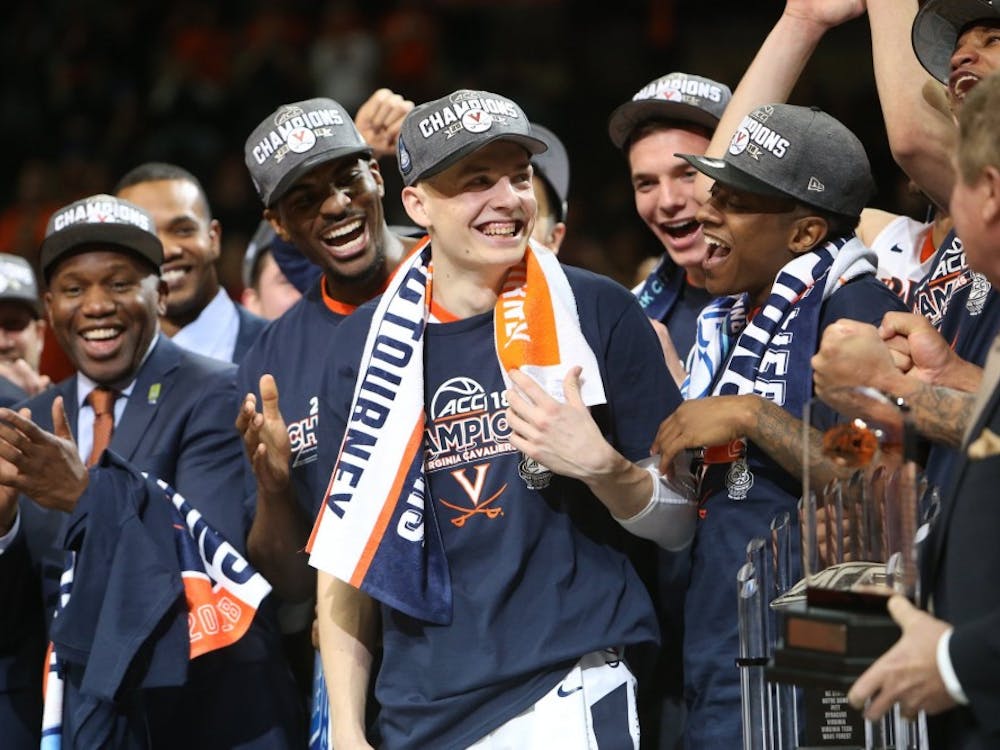 Kyle Guy was named the 2018 ACC Tournament's Most Outstanding Player. He was Virginia’s leading scorer in each of the team's games this tournament.