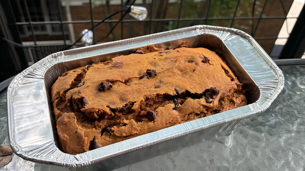 You can pair the bread with fruit and a morning cup of coffee or enjoy the loaf as a dinnertime dessert.