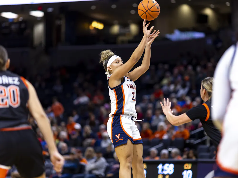 Kymora Johnson finished with a game-high 26 points on six made three-pointers.