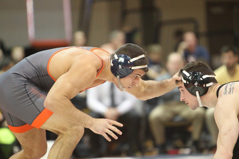 Senior Andrew Atkinson delivered one of two decisions for Virginia in the match.