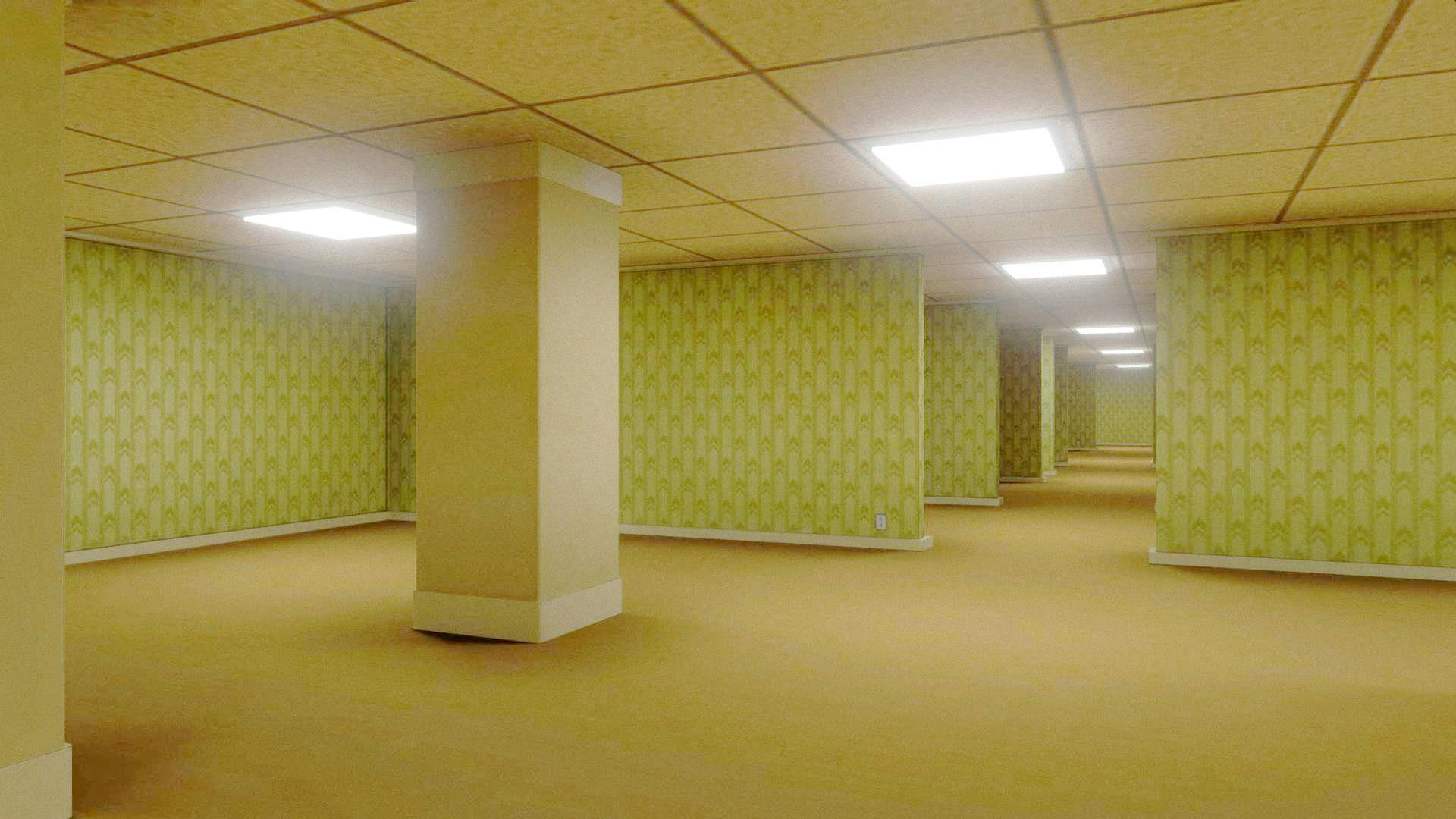 The film’s concept revolves around the titular Backrooms, an endless, fluorescent-lit liminal space that seems to exist in a different dimension