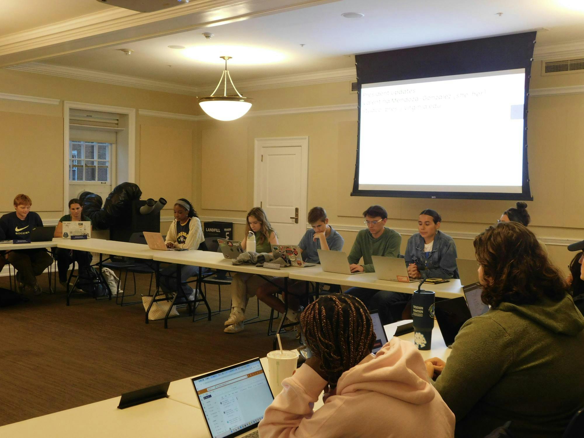 Second-year College Rep. Cody Scarce also told Student Council that the suspension of University Guide’s historical tours is now extended until next fall.