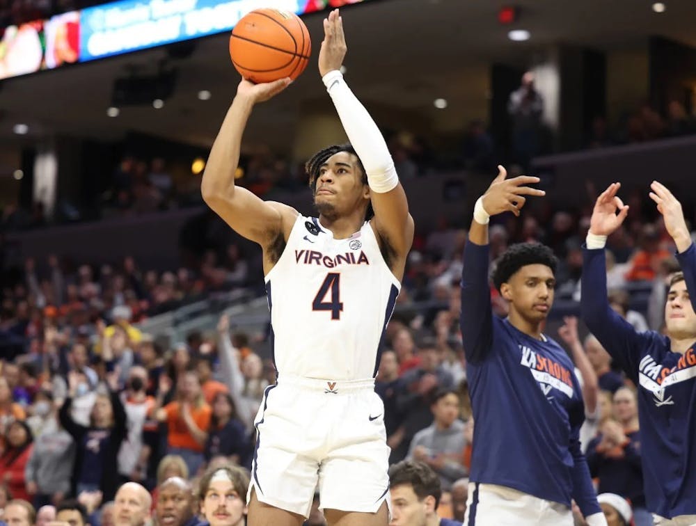 <p>Senior guard Armaan Franklin led the Cavaliers with 20 points Wednesday night.</p>